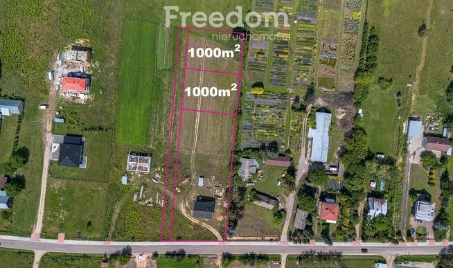 2 działki budowlane po 1000 m2 każda, WZ, Fasty
