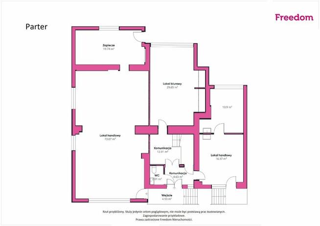 Obiekt handlowo usługowy na dużej działce