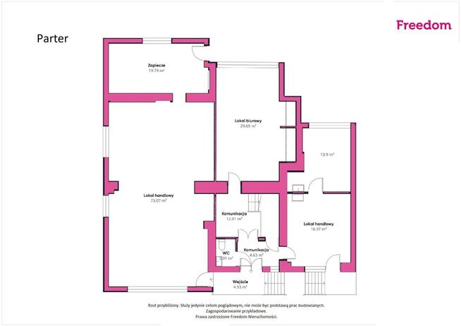 Obiekt handlowo usługowy na dużej działce