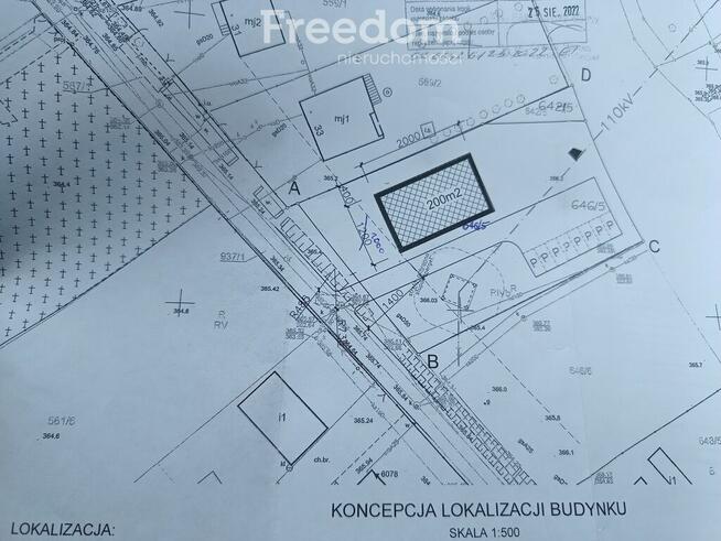 Działka usługowo biurowa, wszystkie media.