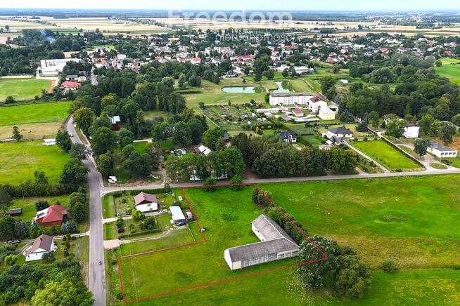 Działka siedliskowa zabudowana stodołą 495 m2