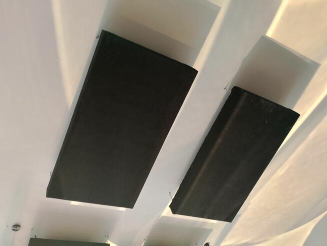 Panele dźwiękochłonne 100×54×6,5 cm - badania akustyczne stu