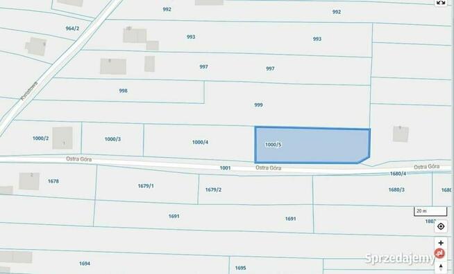 Działka budowlana 1455 m2 Krzęcin woj. małopolskie