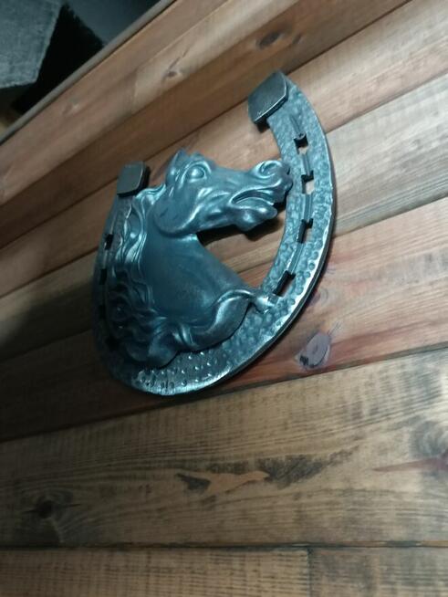 Rozeta stalowa podkowa z koniem Białystok