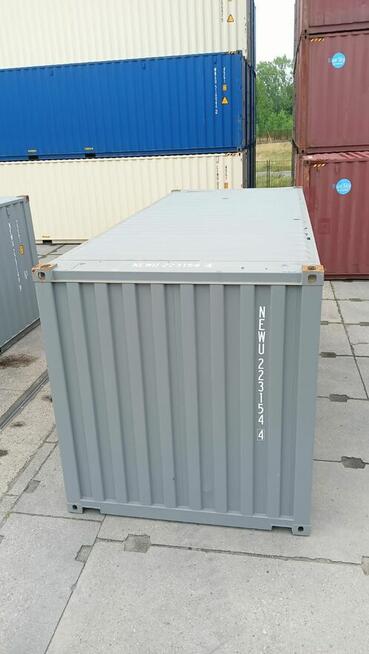 Kontener magazyny, morski, jasnoszary / 6 metrowy / 20 DV