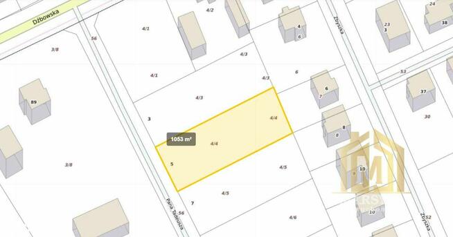 Działka z projektem domu.