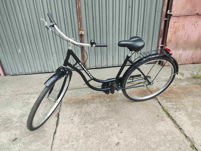 Rower Miejski Czarny bagażnik Męski Damski Damka Holenderski