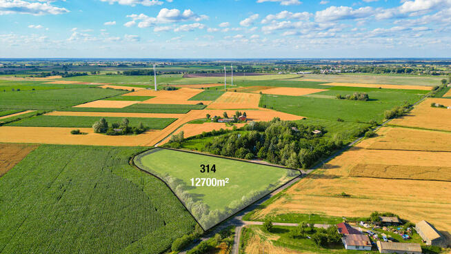 Działka 1,27 ha Wola Miedniewska 4 km od CPK, 3 km A2