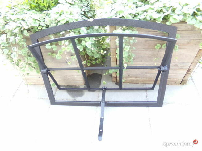 Stare okno loft retro lustro grill ogrodzenie 67x50