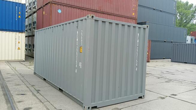 Kontener magazyny, morski, jasnoszary / 6 metrowy / 20 DV