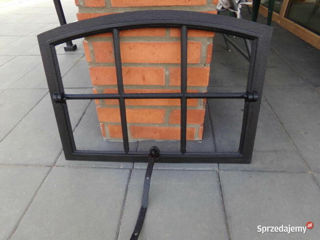Stare okno loft retro lustro grill ogrodzenie 67x50