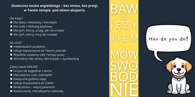 Lekcje języka angielskiego ONLINE dla każdego