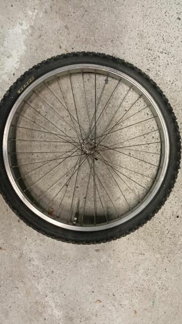 Koło 24 mtb przód z opona i dętką st.dobry+