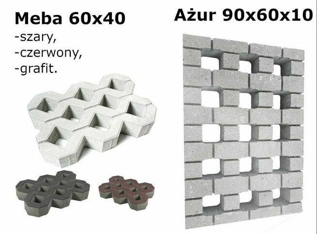Płyta krata ażurowa meba 60x40 kostka zenit podjazd parking