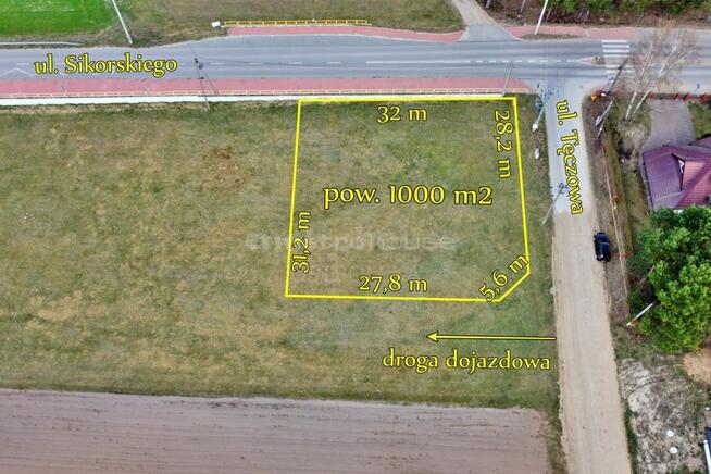 10-arowa działka z mediami w Krukach