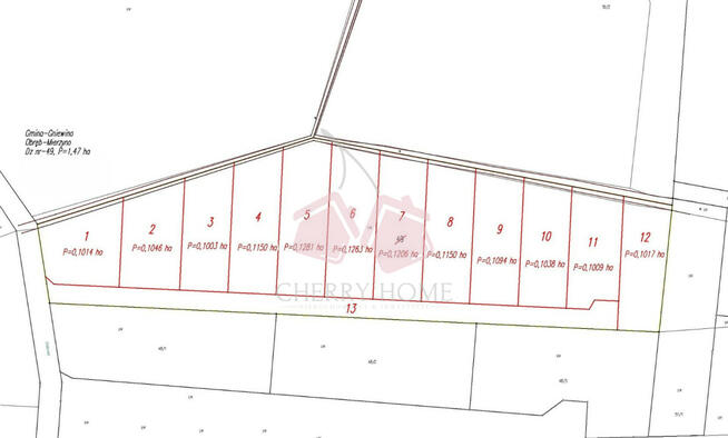 Działka inwestycyjna Mierzyno gm. Gniewino,