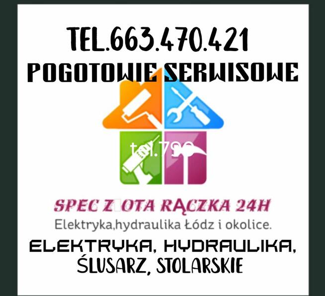 Usługi, awarie,elektryka, hydraulika, ślusarz, łódź i okolice.