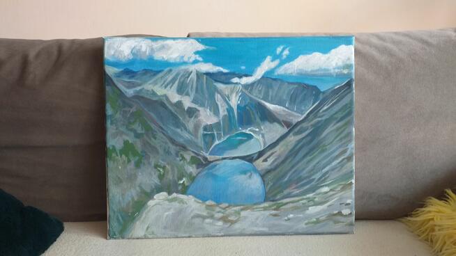 Tatry - obraz oleiny - 46 na 44 cm