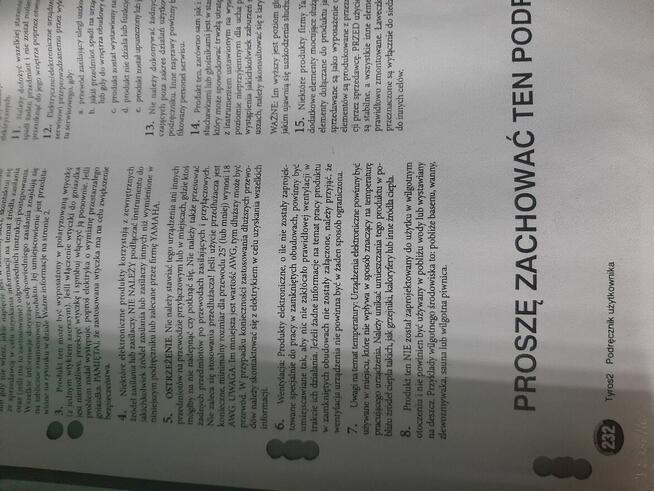 Sprzedam instrukcje do instrumentu Tyros 2