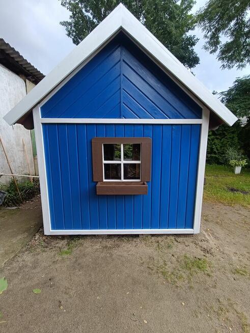 Duży domek ogrodowy dla dzieci, styl skandynawski - trwałość