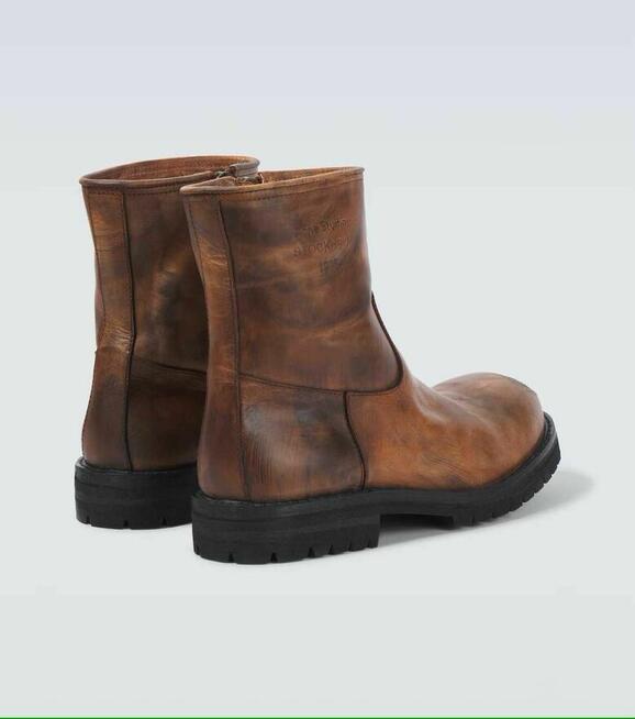 Skórzane buty motocyklowe