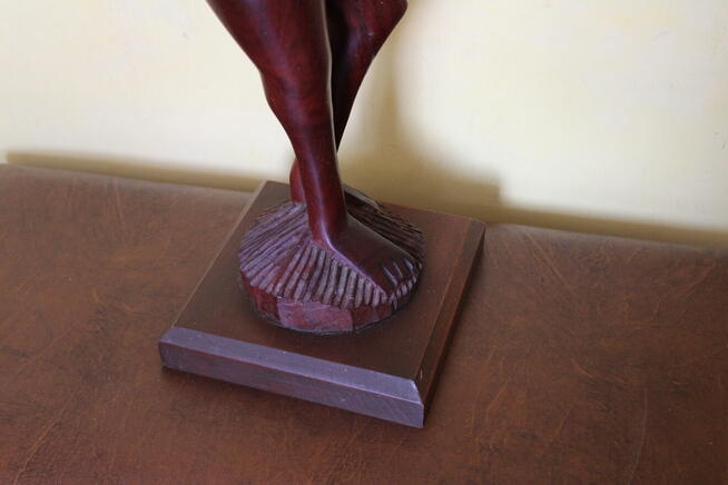 Rzeźba - AFRYKAŃSKA DAMA - DREWNO 74 cm.