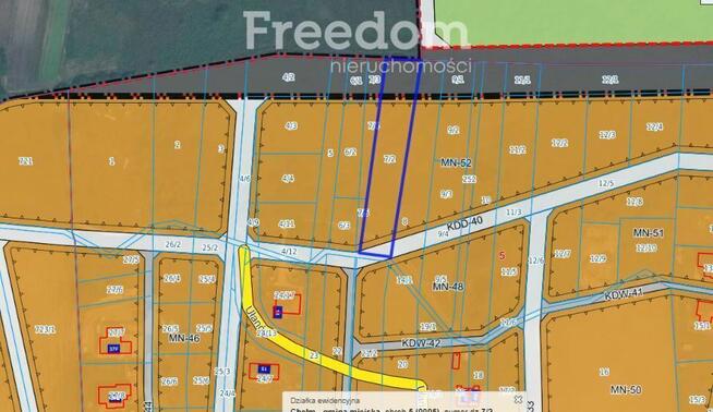 Działka budowlana 2453 m², ul. Malowane, Chełm