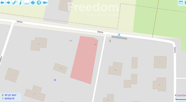 Działka na ul. Dolnej w Bełchatowie