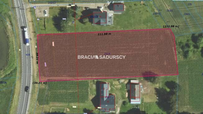 Działka usługowa Rudze gm. Zator