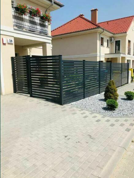 Ogrodzenie frontowe ogrodzenie aluminiowe bloczki Styrobud