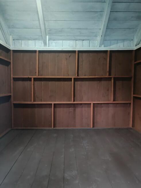 Duży domek ogrodowy dla dzieci, styl skandynawski - trwałość