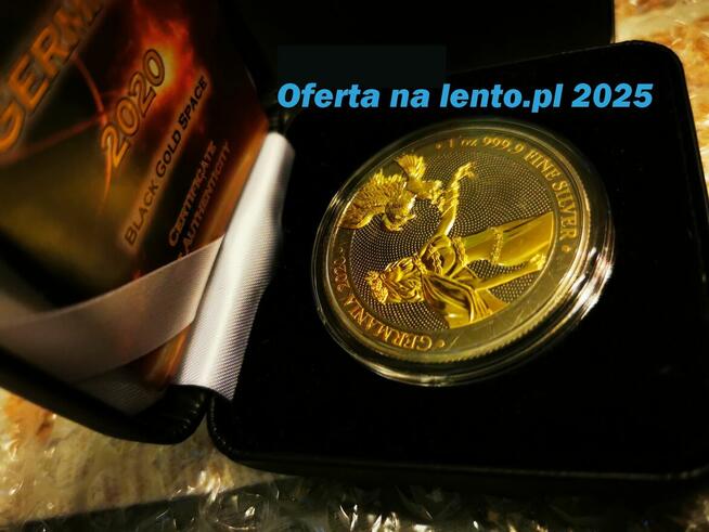 2020 Germania 5 Mark Black Gold Space Edition 1oz