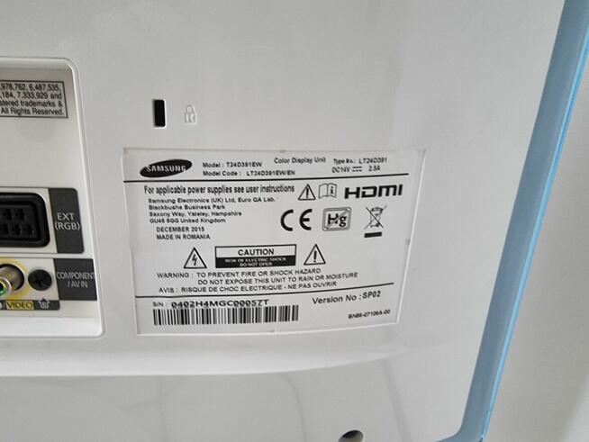 TV LED 24 cale Samsung i monitor w jednym T24D391EW biały Fu