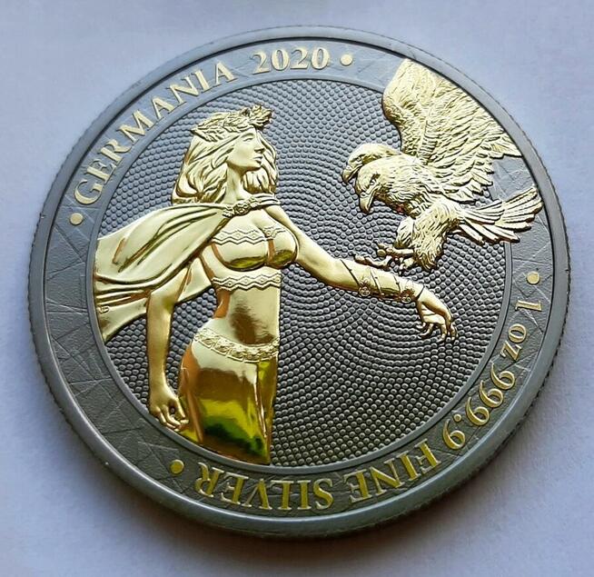 2020 Germania 5 Mark Black Gold Space Edition 1oz