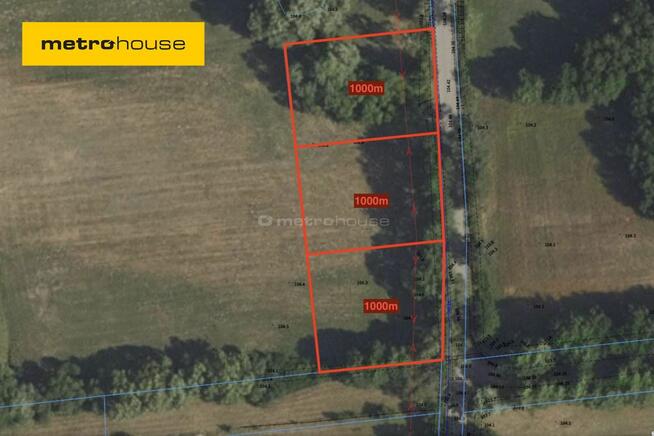 Działka budowlana 1000 m2, media, 30min od Wawy