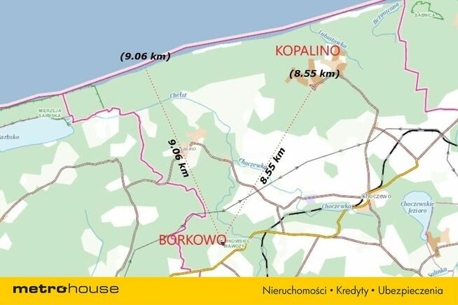 9 działek budowlanych w Borkowie Lęborskim