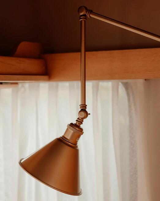 Zestaw 2 lamp ściennych Regulowana Metal Złoty