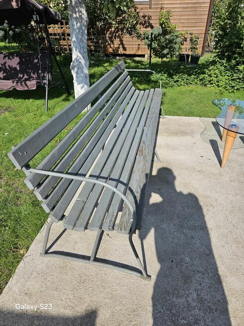 Ławka ogrodowa z PRL-U