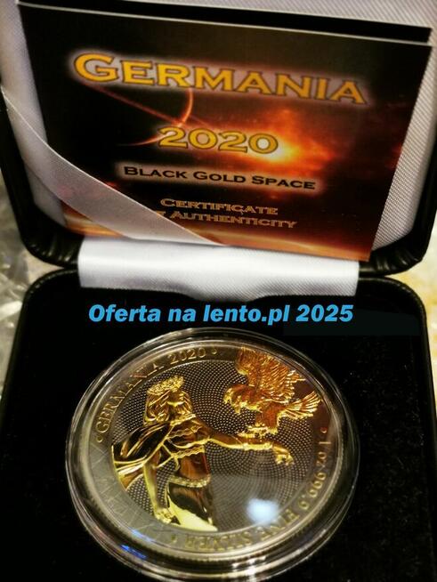 2020 Germania 5 Mark Black Gold Space Edition 1oz