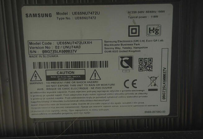 okazja telewizor samsung smart 65