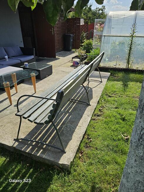 Ławka ogrodowa z PRL-U