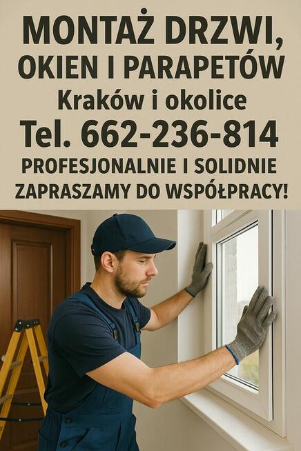 Montaż stolarki budowlanej. Montaż okien, drzwi.