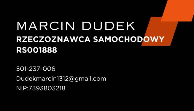 Rzeczoznawca Samochodowy Marcin Dudek NIP 7393803218 Olsztyn