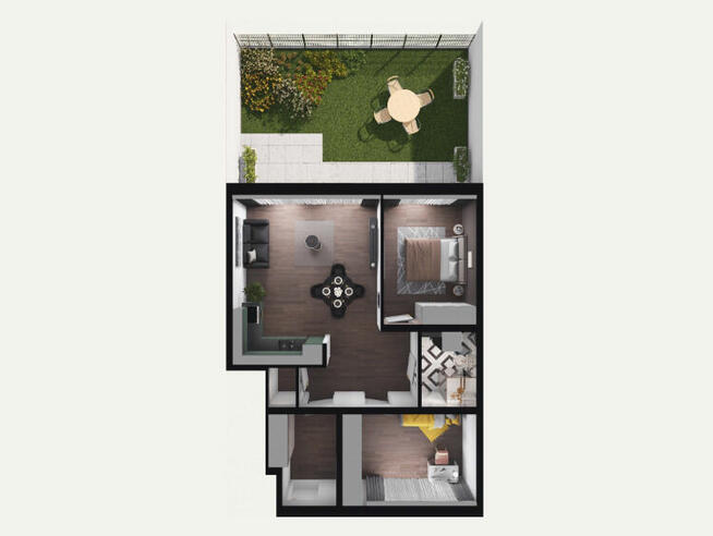 Apartament z ogródkiem 62,66 m2 > ul. Sandomierska