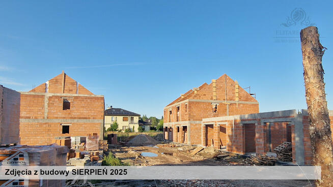 Piękny dom o pow.121,47m2 w zab. bliźniaczej z garażem i ogrodem/Iwiny