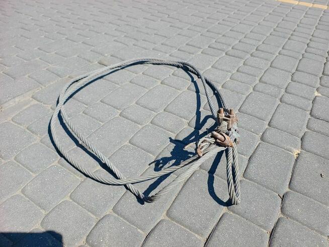 Lina Holownicza Stalowa fi 13mm 5,0m zawiesie linowe, linka