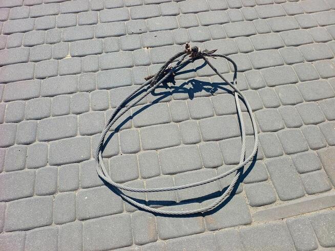 Lina Holownicza Stalowa fi 13mm 5,0m zawiesie linowe, linka