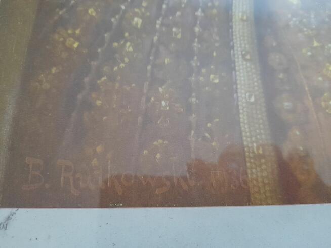 Ramki do obrazów zabytkowe, z oleodrukiem