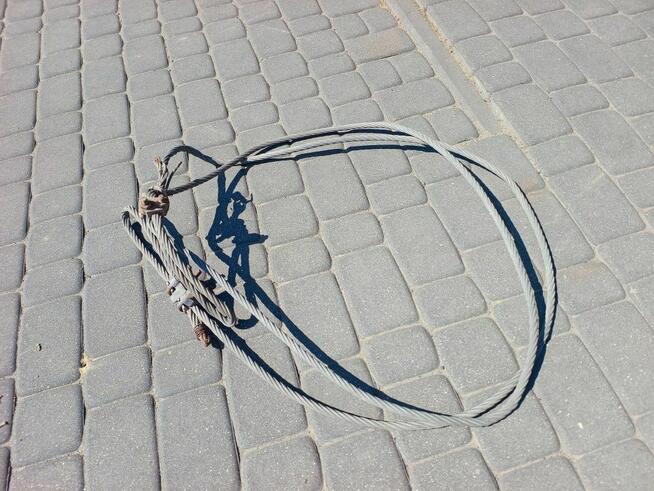 Lina Holownicza Stalowa fi 13mm 5,0m zawiesie linowe, linka