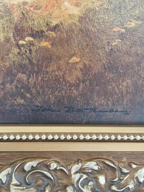 Obraz las góry 82/62cm